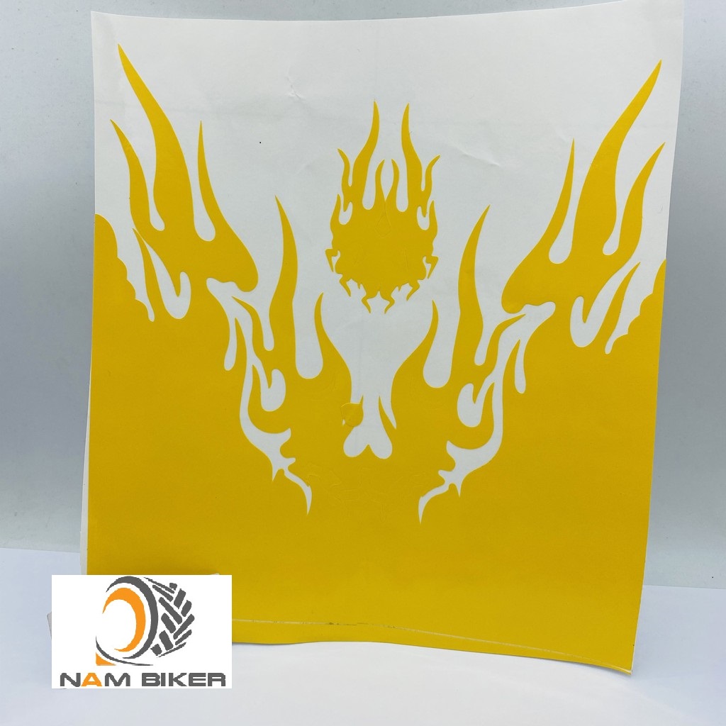 Decal dán dè trước sau xe máy (giá 1 cái)