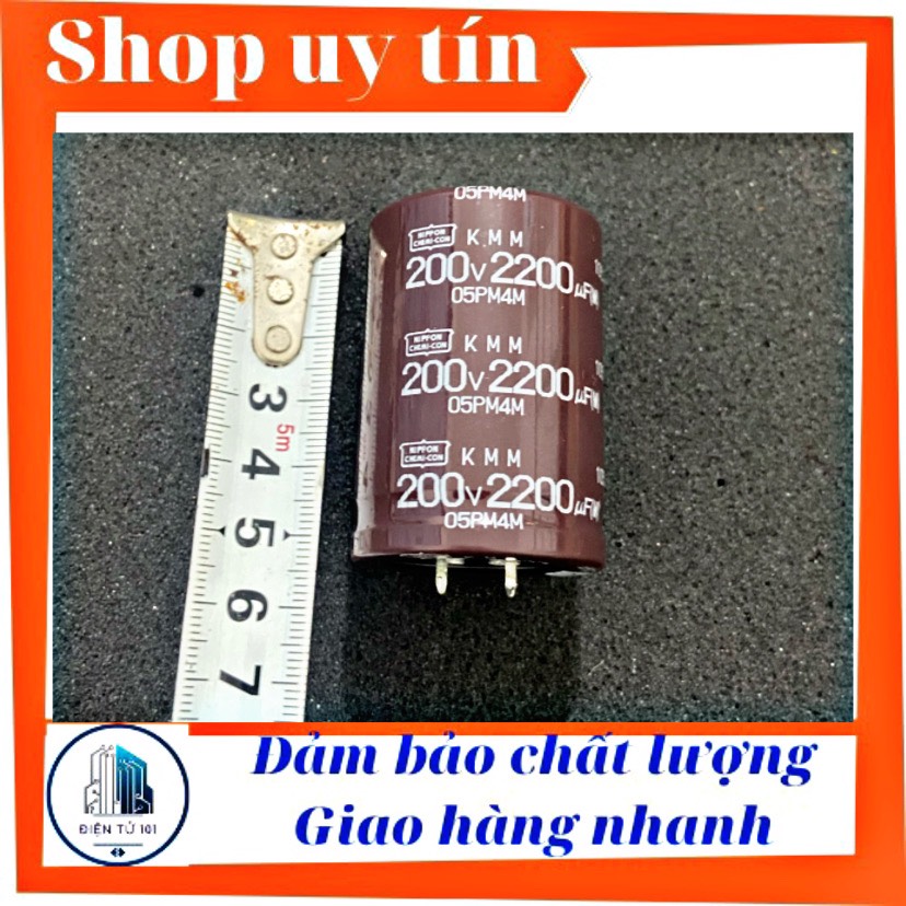 Tụ 200v 2200uf tụ lọc nguồn ráp main và amply