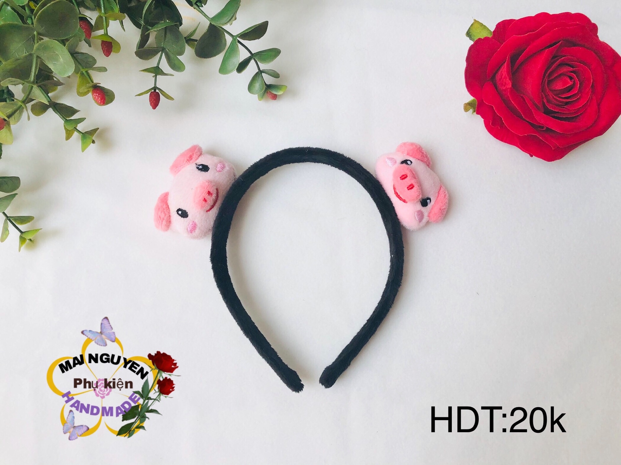 Băng đô cài tóc gấu heo ngộ nghĩnh