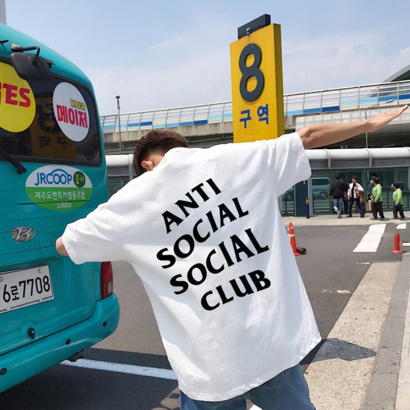 Áo Thun Tay Lỡ Unisex Anti Social