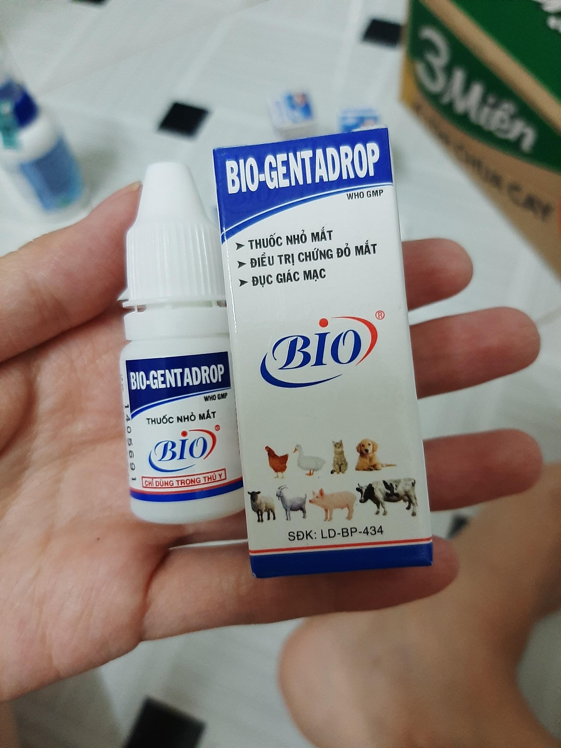 Nhỏ mắt BIO-GENTADROP cho chó mèo 10ml