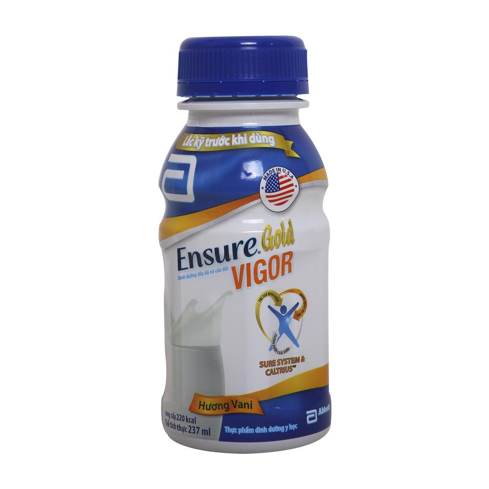 [Mẫu mới 2020]Bộ 6 Chai Sữa Nước Ensure Gold Vigor 237ml