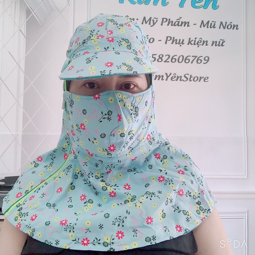 Nón chống nắng kim yến mẹ và bé
