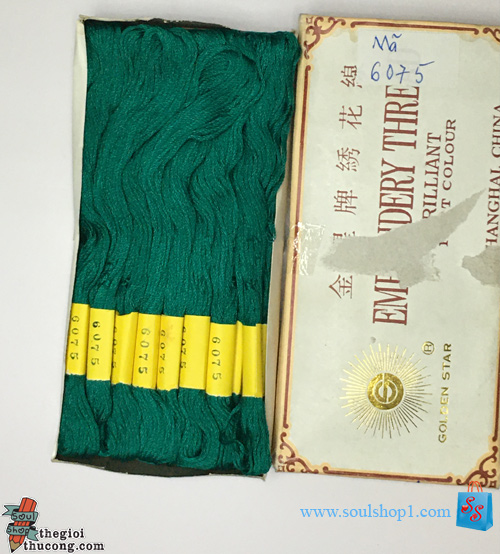 Only hand-embroidered, made in Hongkong