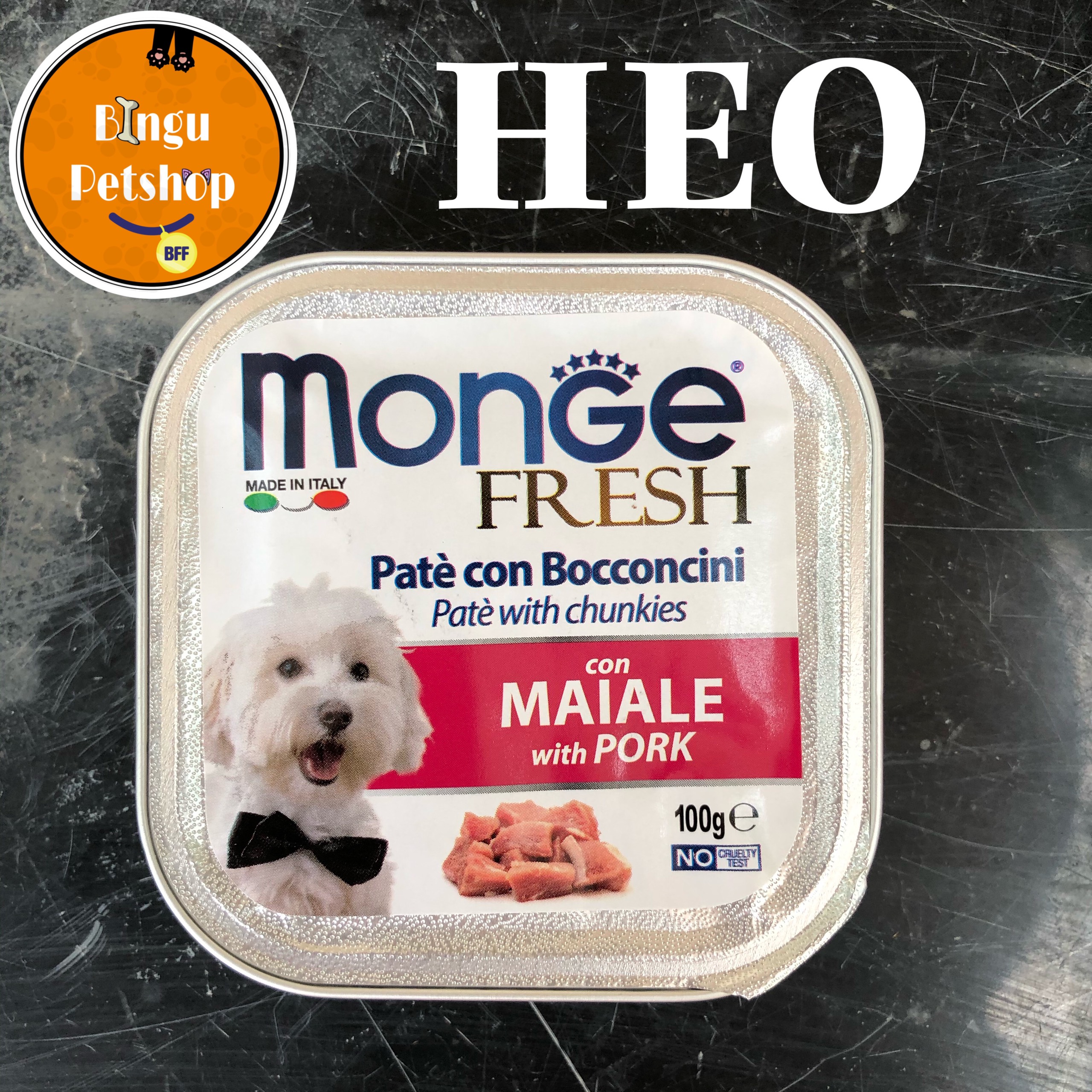 THỨC ĂN PATE Ý MONGE CAO CẤP CHO CHÓ 100G [ĐỦ VỊ]