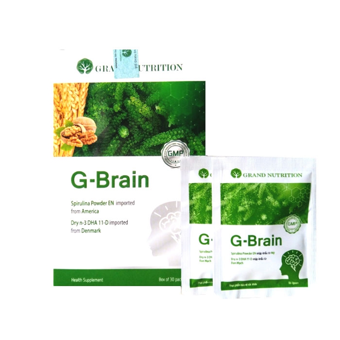 Cốm trí não Gbrain - Hỗ trợ bổ sung DHA, các Vitamin hỗ trợ phát triển não bộ cho trẻ