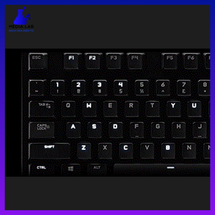 Bàn phím cơ Logitech G610 Orion Blue Backlit (Blue switch, media lab.