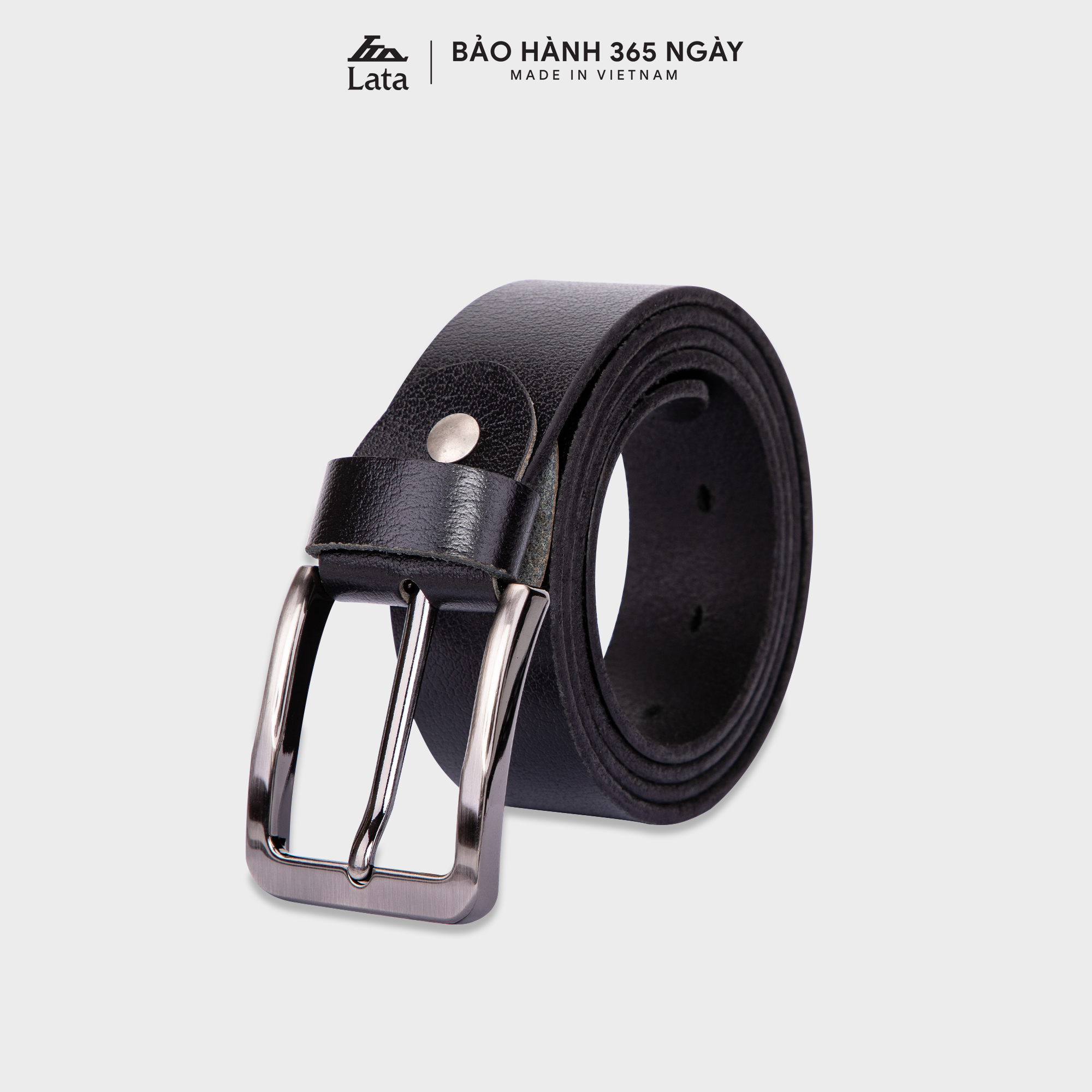 Thắt lưng nam thời trang da bò thật LATA TL246