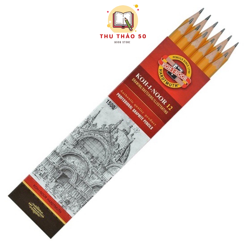 Bút chì tiệp khắc koh inoor chính hãng.