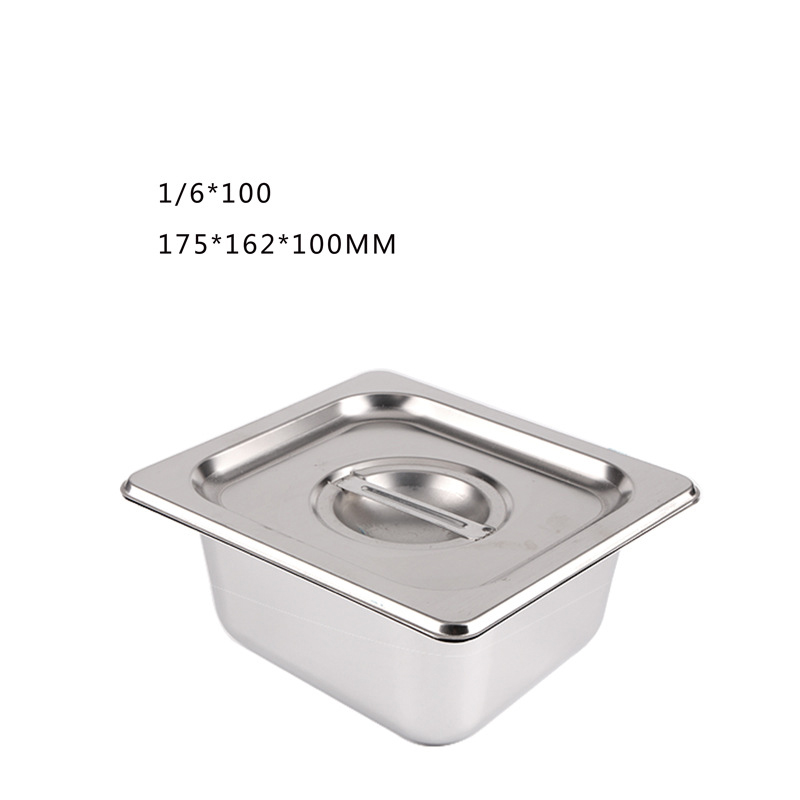 [HCM]Khay Inox Đựng Topping 1/6 (V2)