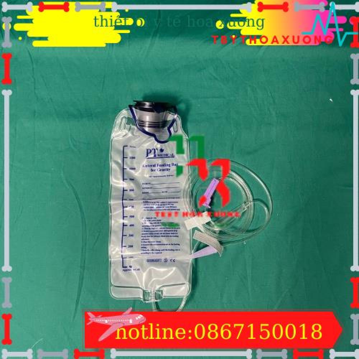 [TÚI + DÂY TRUYỀN] BỘ DỤNG CỤ TÚI TRUYỀN THẢI ĐỘC CAFE ENEMA