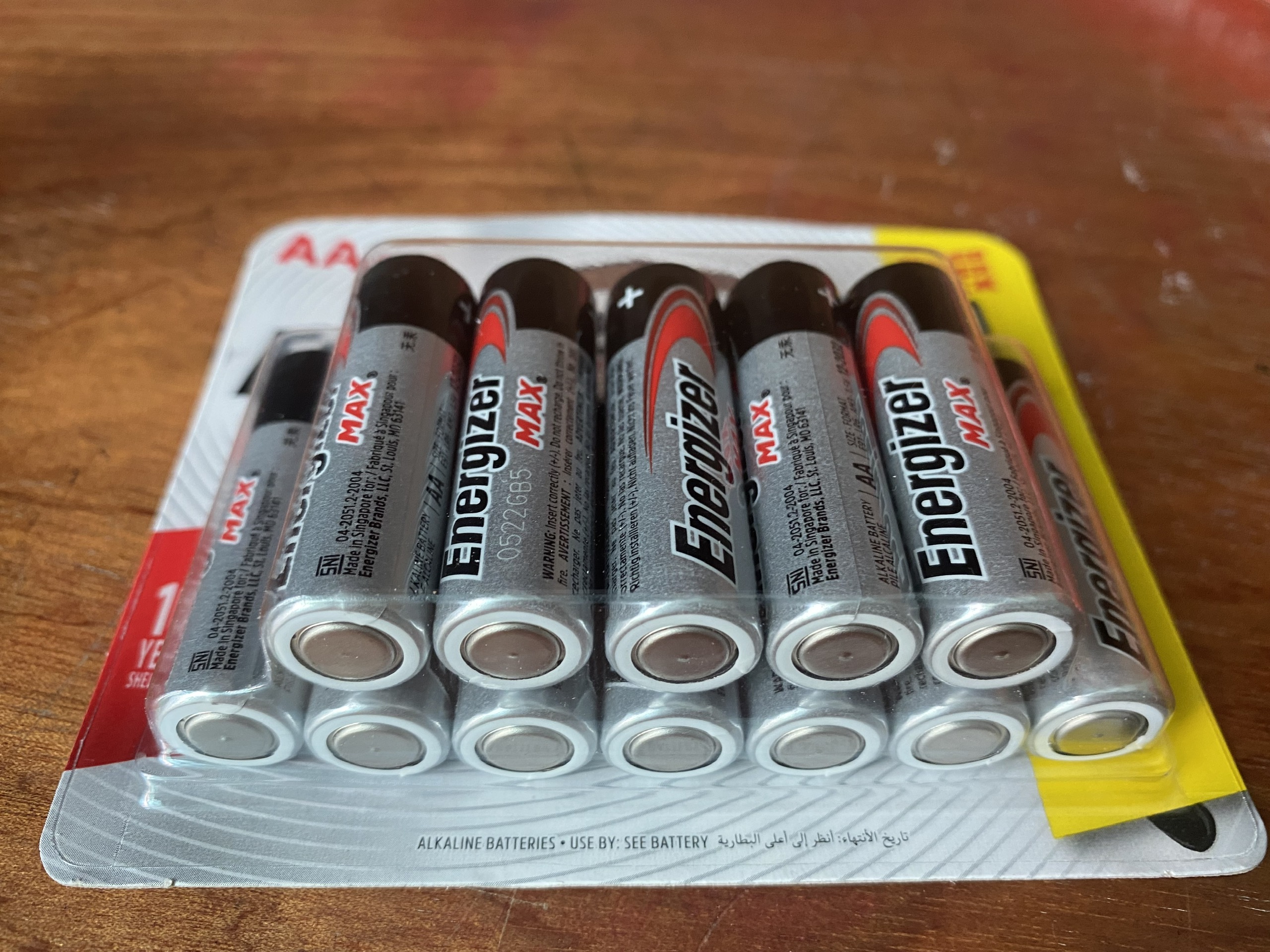 Pin AA Energizer Alkaline Max BP8+4 Pin Đũa (vỉ 12 viên)