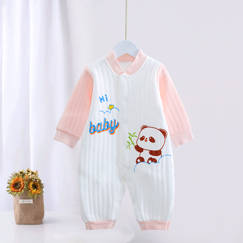 Body liền thân trần bông, bodysuit dài tay cotton cho bé trai và bé gái sơ sinh từ 3-14kg, hàng đẹp xuất Hàn