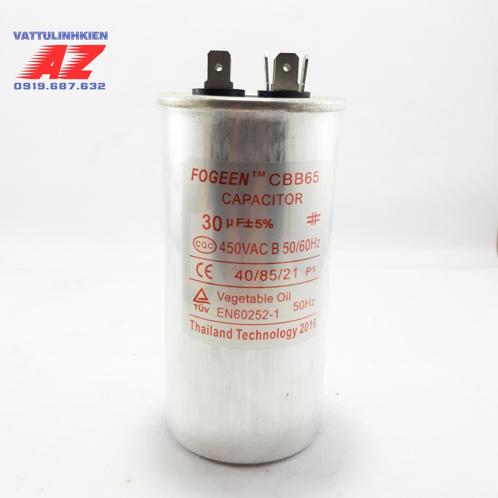 Tụ FOGEEN CBB65 30mF+5% (Dùng cho điều hòa)