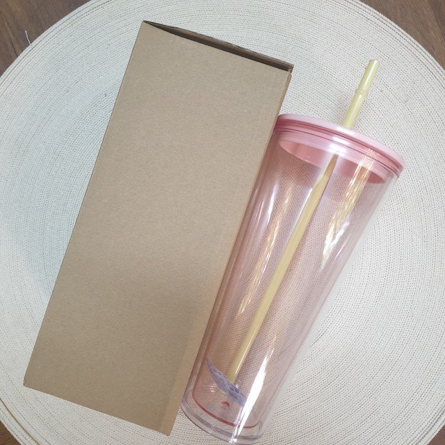 Ly 2 lớp 700ml trong suốt