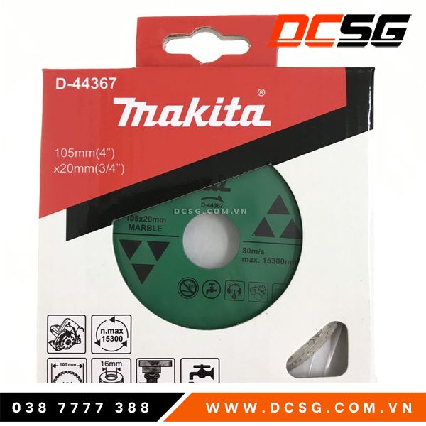 Đĩa cắt kim cương cho Đá cẩm thạch 105mm Makita D-44367