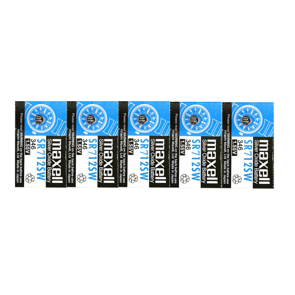 Pin  SR712SW / 346 Maxell 1.55V Lithium- vỉ 5 viên