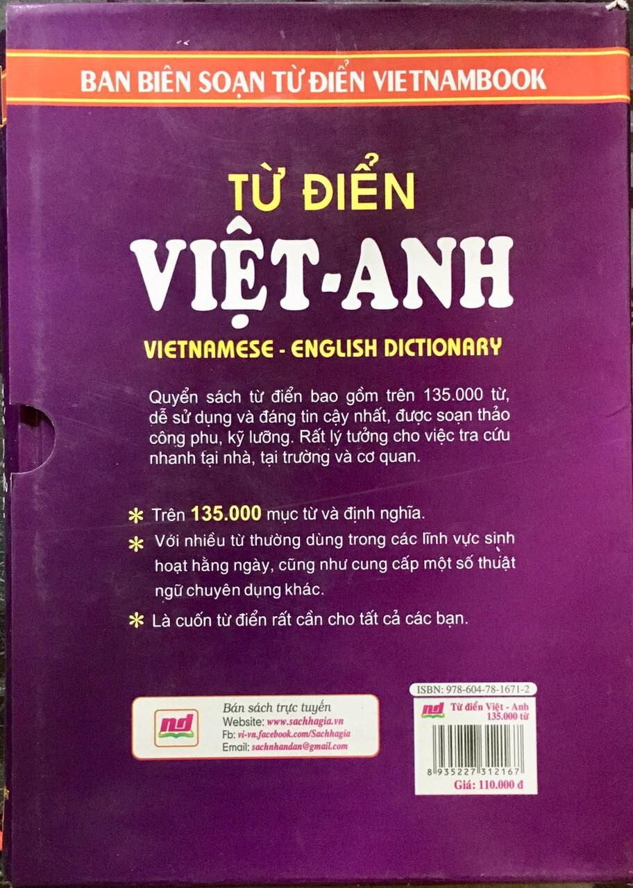 Từ Điển Việt - Anh 135000 Từ
