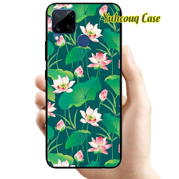 Ốp lưng dành cho realme c15 - ao sen