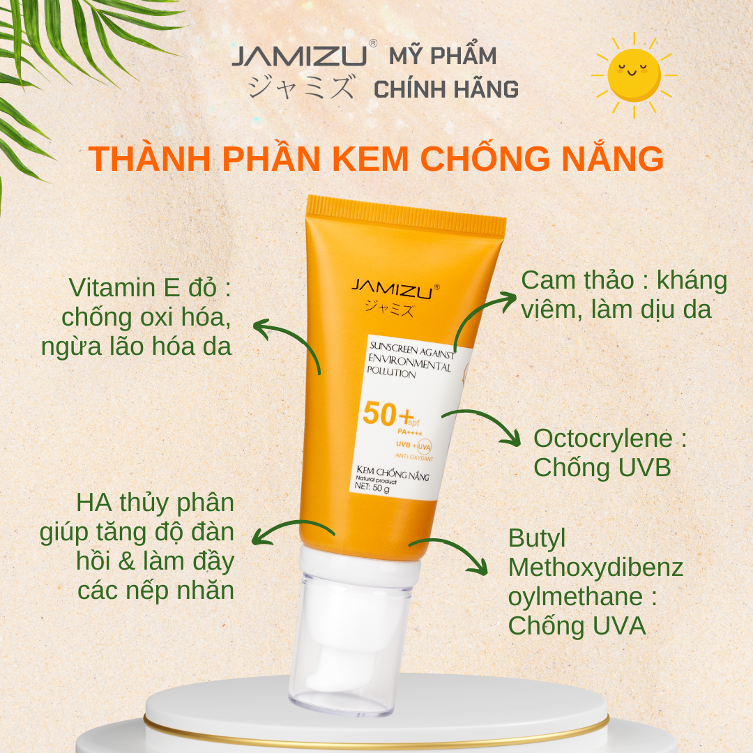 Kem chống nắng Jamizu 50g