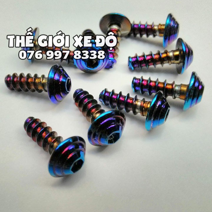 Bộ ốc dàn áo titan - ốc kiểu xe máy titan