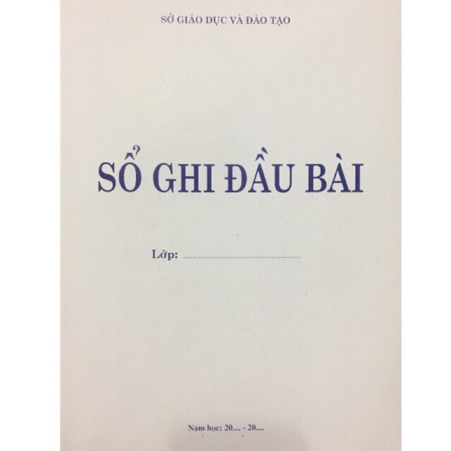 Sổ Ghi Đầu Bài