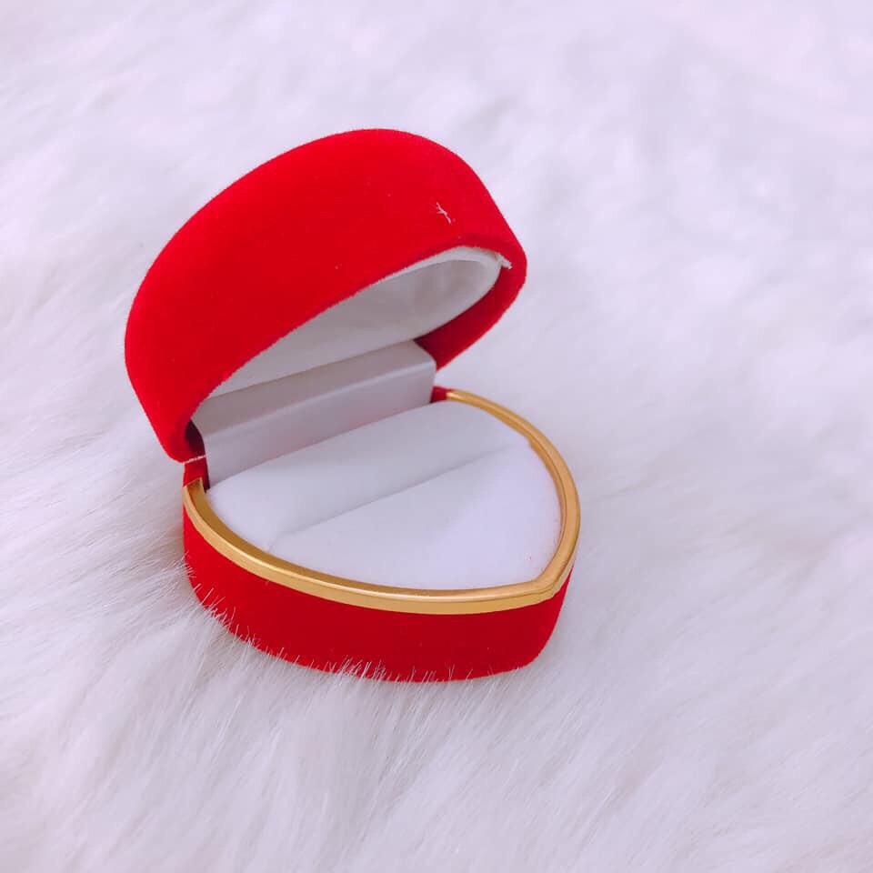 Hộp Đựng Nhẫn - Hộp Tim Xinh Xắn  - TRANG SỨC BẠC TNJ CAM KẾT HÀNG CHUẨN ẢNH, CHẤT LƯỢNG TỐT, PHỤC VỤ TẬN TÌNH, CHU ĐÁO