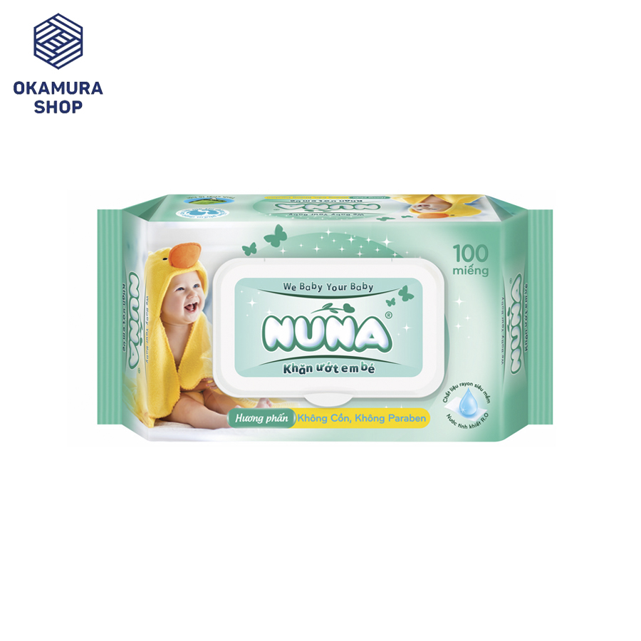 [HCM]Khăn ướt em bé NUNA - Gói 100 miếng
