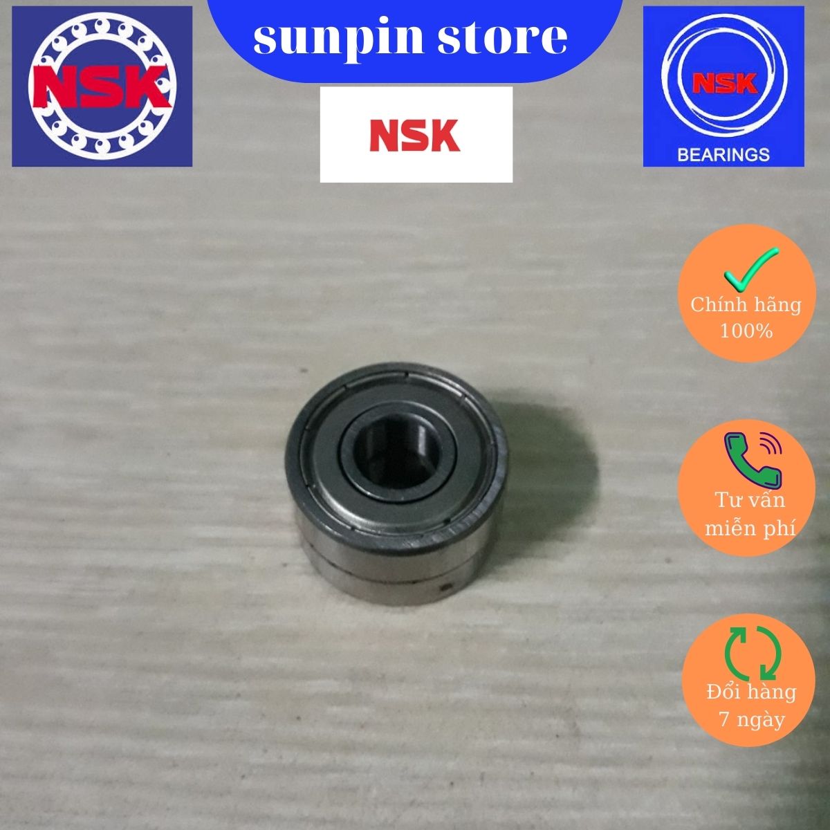 2 cái Vòng Bi NSK 608 ZZ