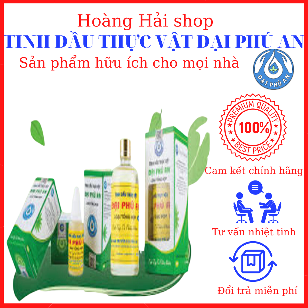 TINH DẦU THỰC VẬT ĐẠI PHÚ AN LOẠI 150 ML [tặng 1 chai dầu quế 10ml]