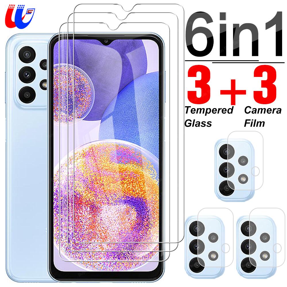 6 in 1 Tempered Glass For Samsung Galaxy A23 5G Cover Screen Protector Film For Samsung A23 A33 A53 A73 5G Protective Glass