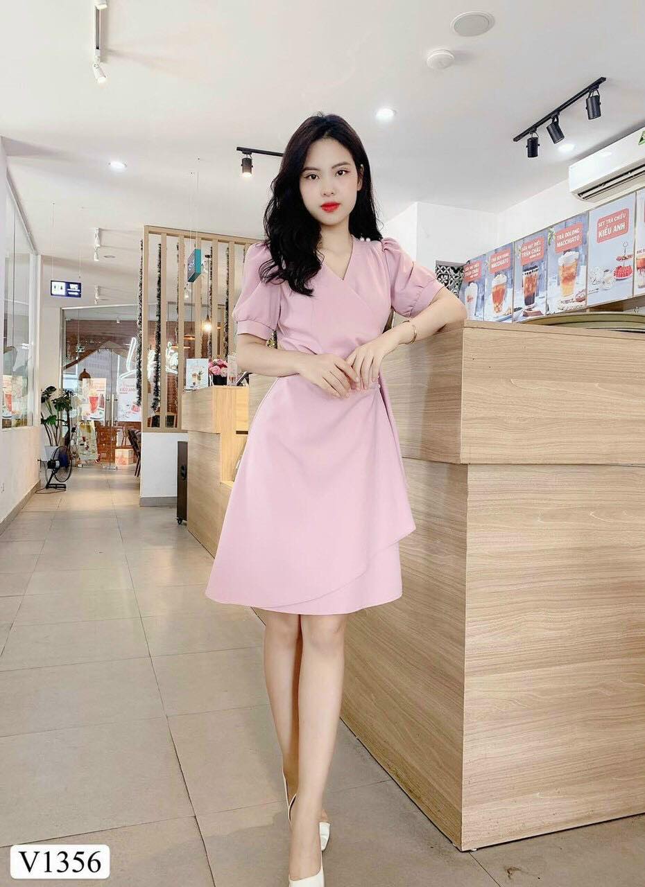 [HCM]ĐẦM XÒE DỰ TIỆC CỔ TIM XOẮN EO DỄ THƯƠNG