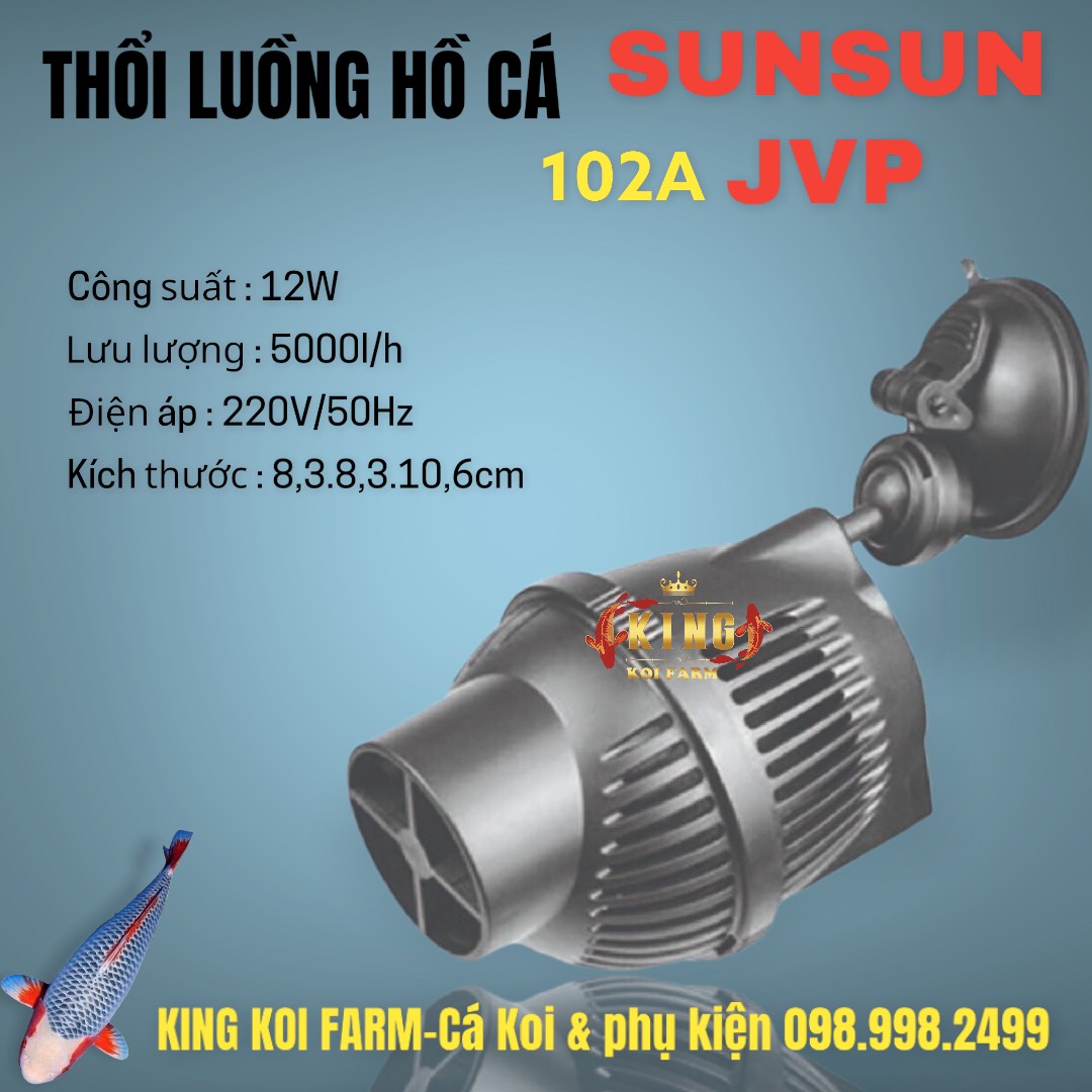 [GIẢM ĐẾN 20% Ở XU] Thổi luồng cho hồ cá Koi ,cá cảnh SUNSUN (JVP100A-JVP101A-JVP102A-JVP130-JVP230-JVP231)