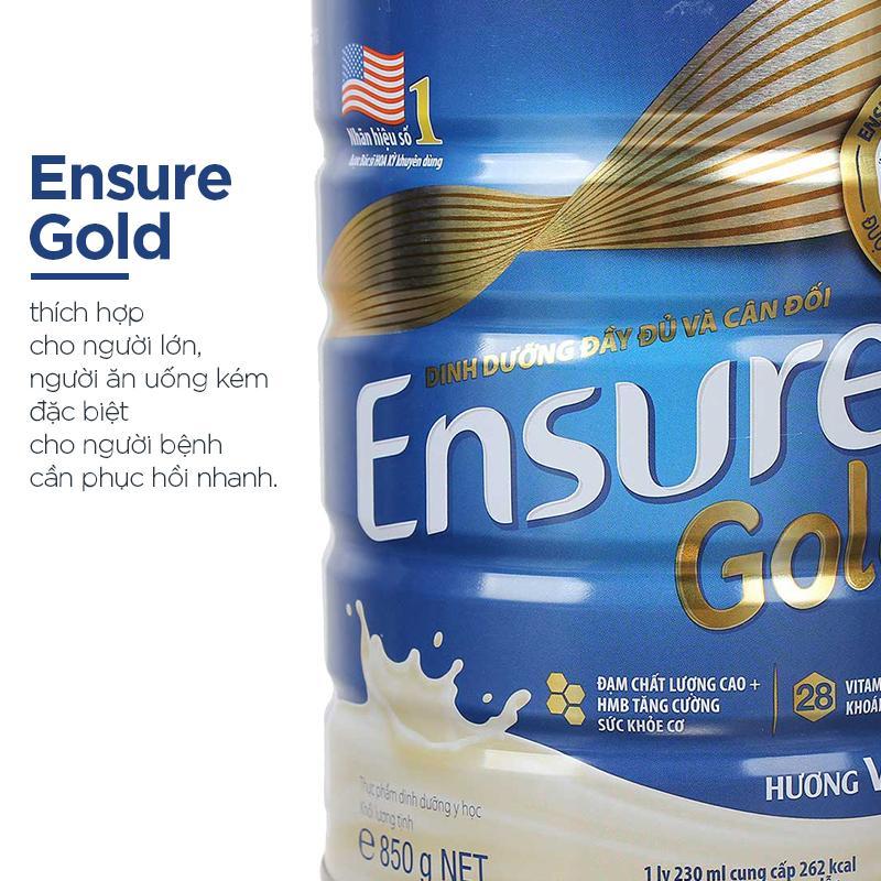 Sữa bột Ensure gold 850g