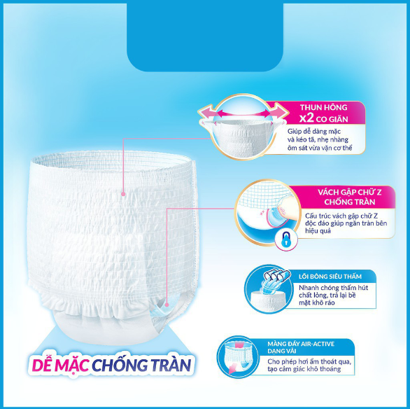 Tã Dán Người Già Caryn size M/L/XL