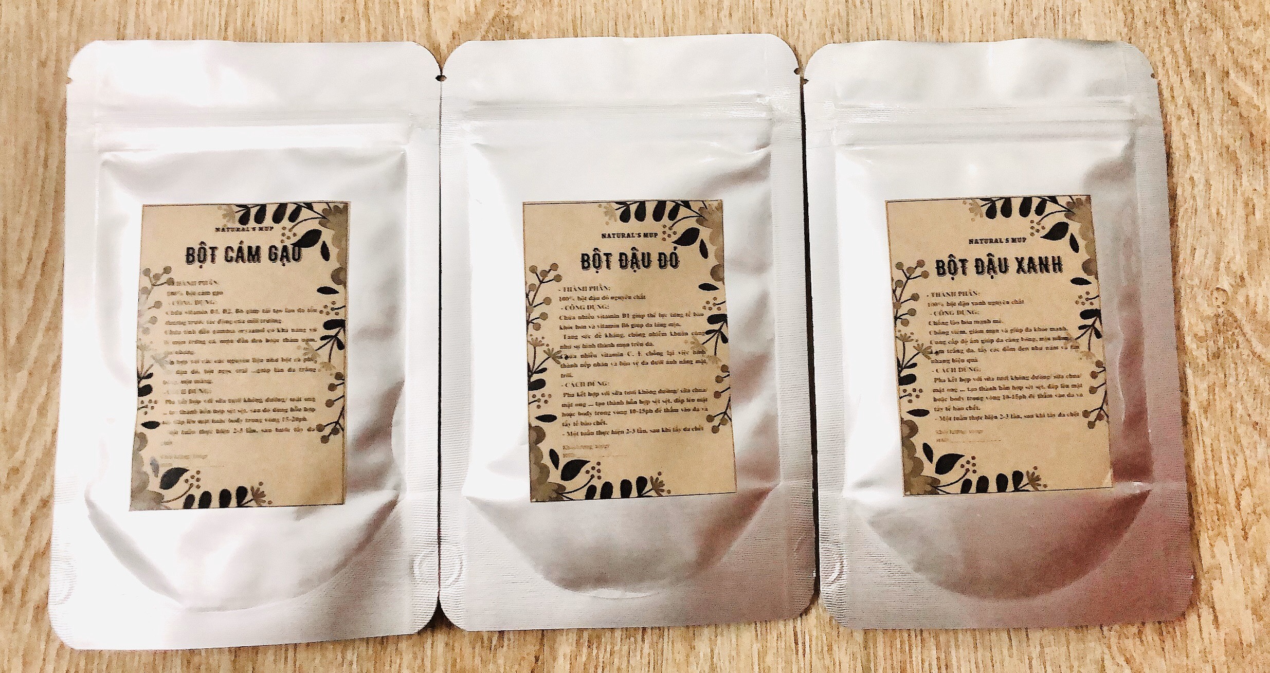 COMBO 4 LOẠI BỘT TẨY DA CHẾT, TẮM TRẮNG, GIẢM MỤN  (bột cà phê, bột đậu đỏ, bột đậu xanh, bột cám gạo)