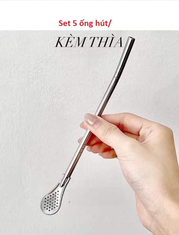 Set 5 ông hút kèm thìa, Innox tiện lợi đa năng