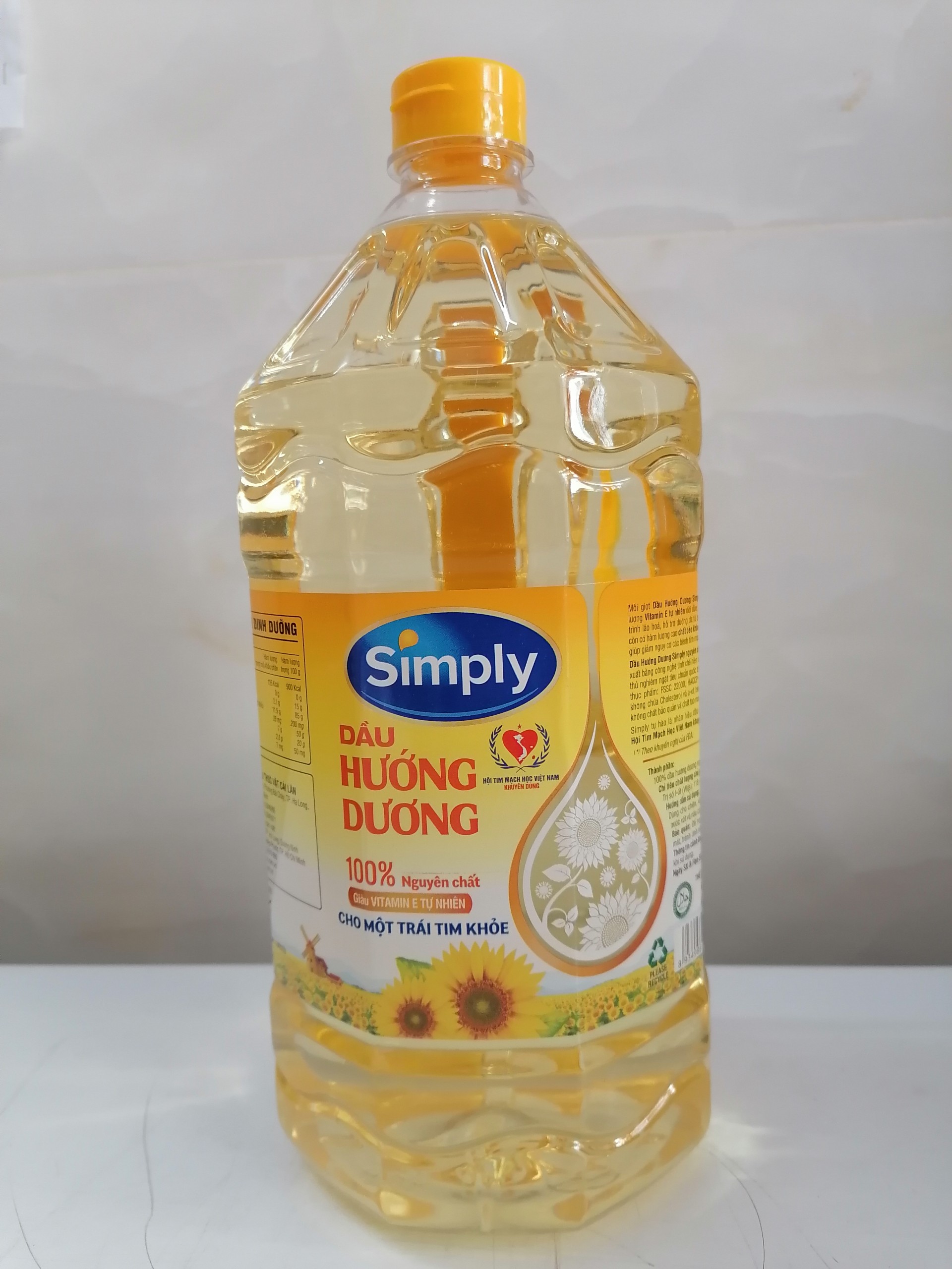 [Bình 2 Lít] DẦU HƯỚNG DƯƠNG [VN] SIMPLY Sunflower Oil (halal)