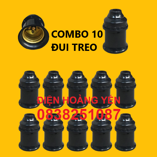 [HCM]10 Đui đèn E27 đuôi xoáy 27mm treo thả thông dụng