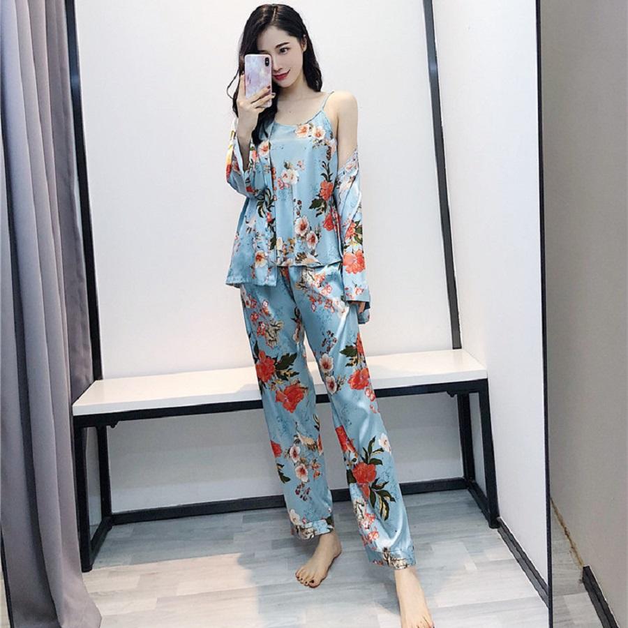 Set ngủ lụa 3 món sang chảnh