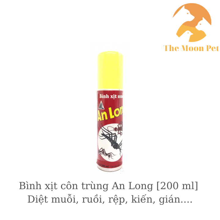 Bình xịt côn trùng An Long [200 ml] Diệt muỗi, ruồi, rệp, kiến, gián....