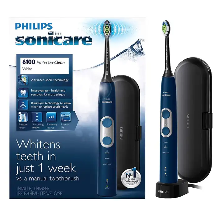 Sony calitech clean 6100 đang được thiết kế giống như là một chiếc máy vệ sinh răng miệng hoàn hảo