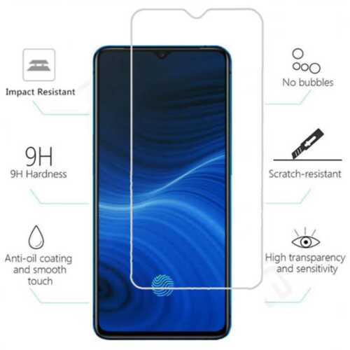 Kính cường lực trong suốt cho Realme X2 Pro (Kèm miếng lau)
