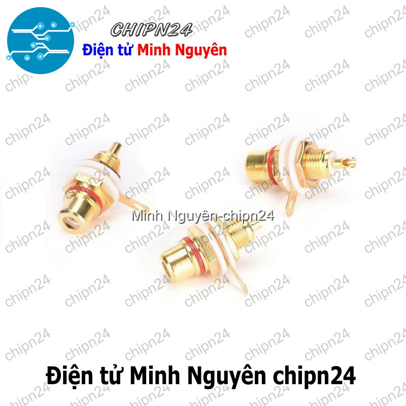 [1 cái] (F124.7) Đầu hàn Jack AV RCA Đỏ - HH005262