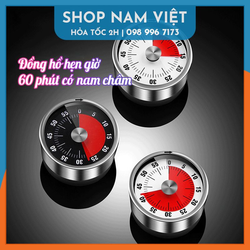 Đồng Hồ Hẹn Giờ Cơ Học Pomodoro (Mẫu Mới)