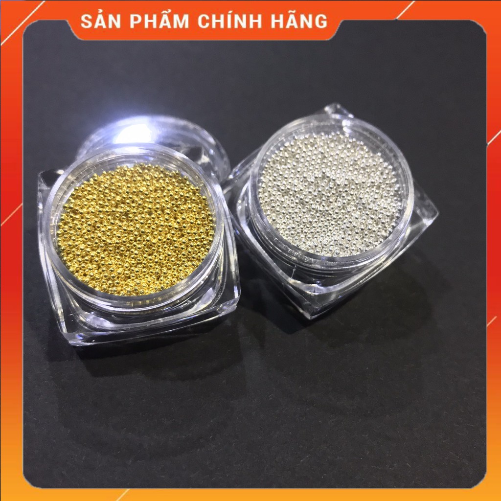 Hũ bi vàng/ bạc 1mm trang trí móng MOON NAIL