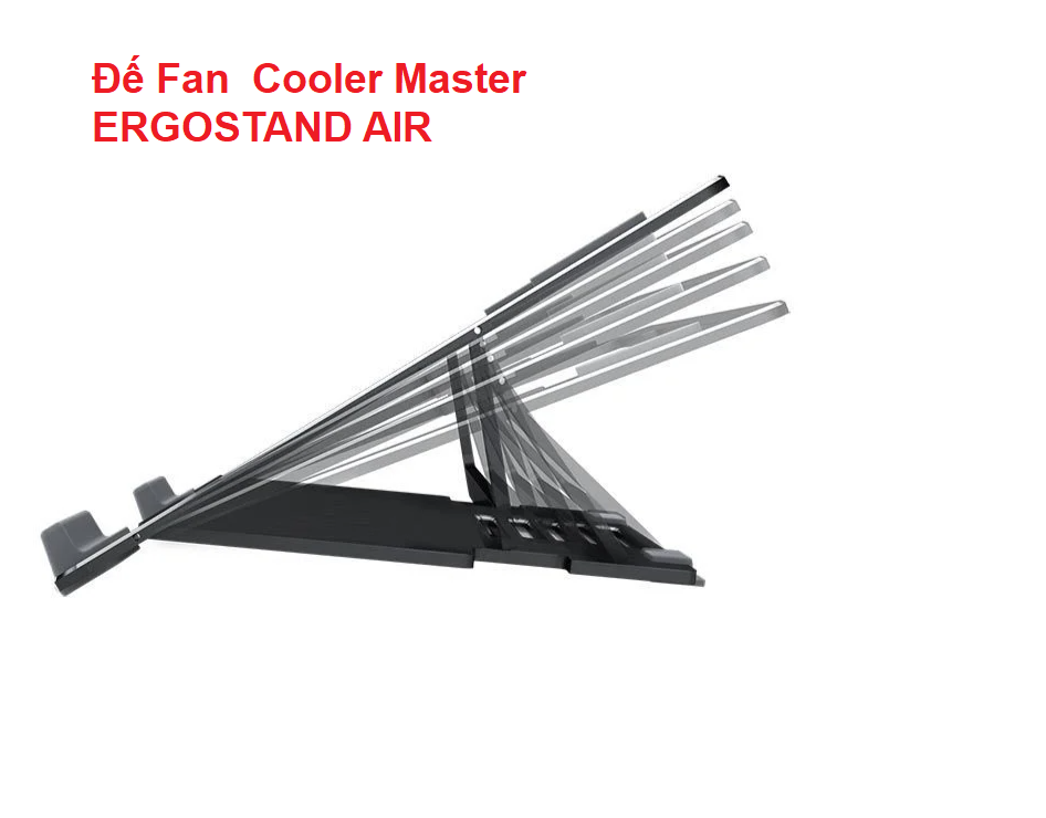 Đế Fan COOLER MASTER ( ERGOSTAND LITE, ERGOSTAND AIR ) MÀU ĐEN Chính Hãng