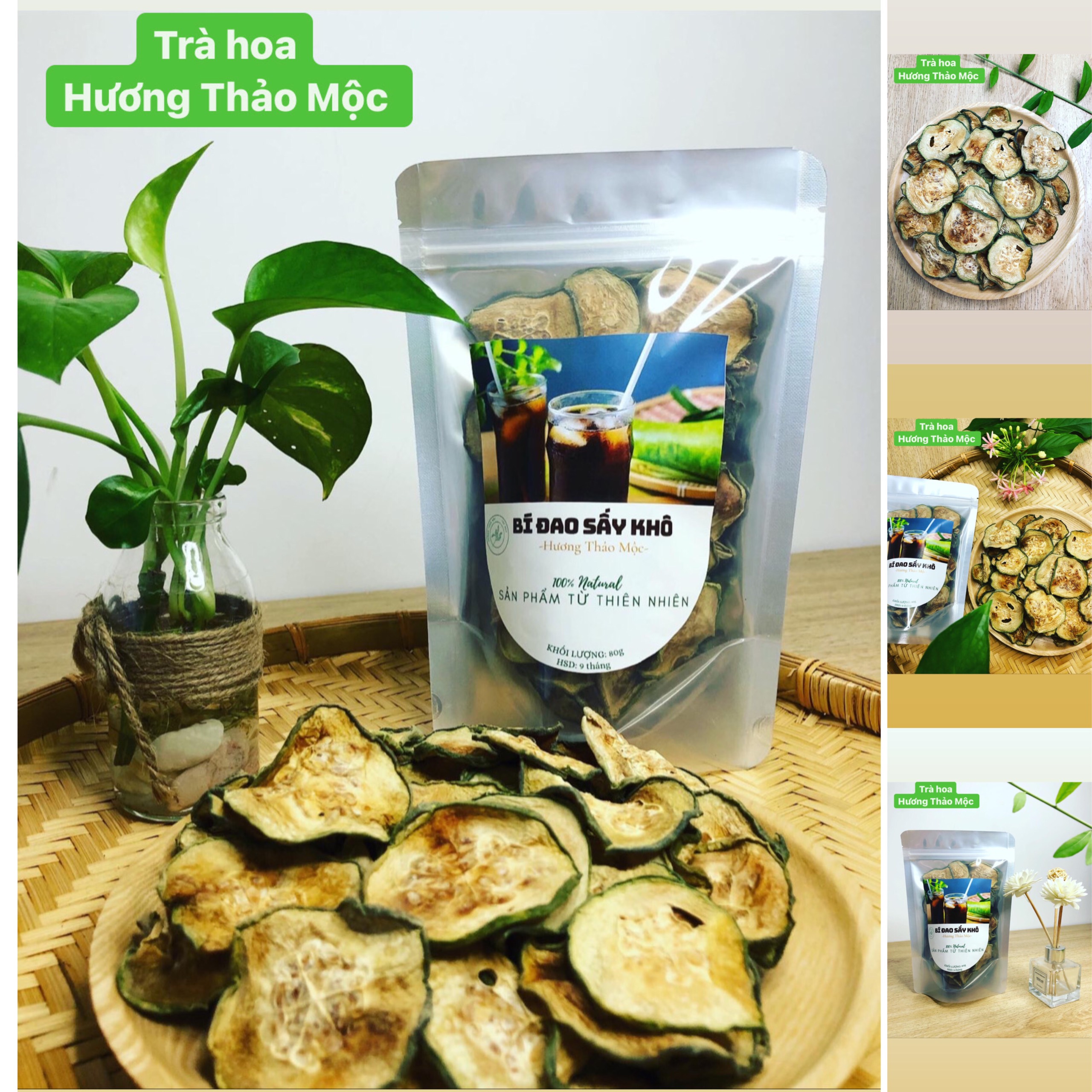 Trà Bí Đao Sấy Khô (Thanh Nhiệt - Mát Gan) - Trà Hoa Natural Thảo Mộc