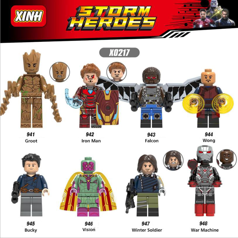 [HCM]Đồ chơi lắp ráp Minifigure  các nhân vật Marvel-Heroes X0217