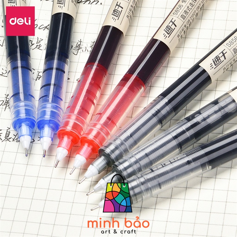 BÚT MỰC NƯỚC DELI S856 0.5MM